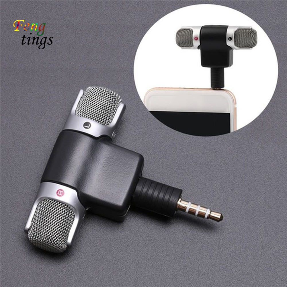 Microphone ghi âm mini 3.2mm cho điện thoại laptop pc