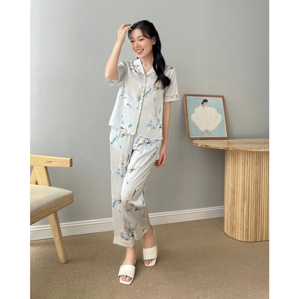 Bộ đồ mặc nhà ngắn tay quần dài họa tiết thiết kế MIALALA 2105 S0522M1232105