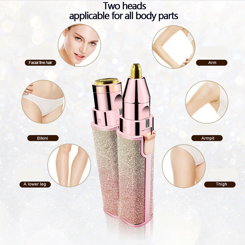 Máy Tẩy Lông Mày 2 Trong 1 Sạc USB Chất Lượng Cao