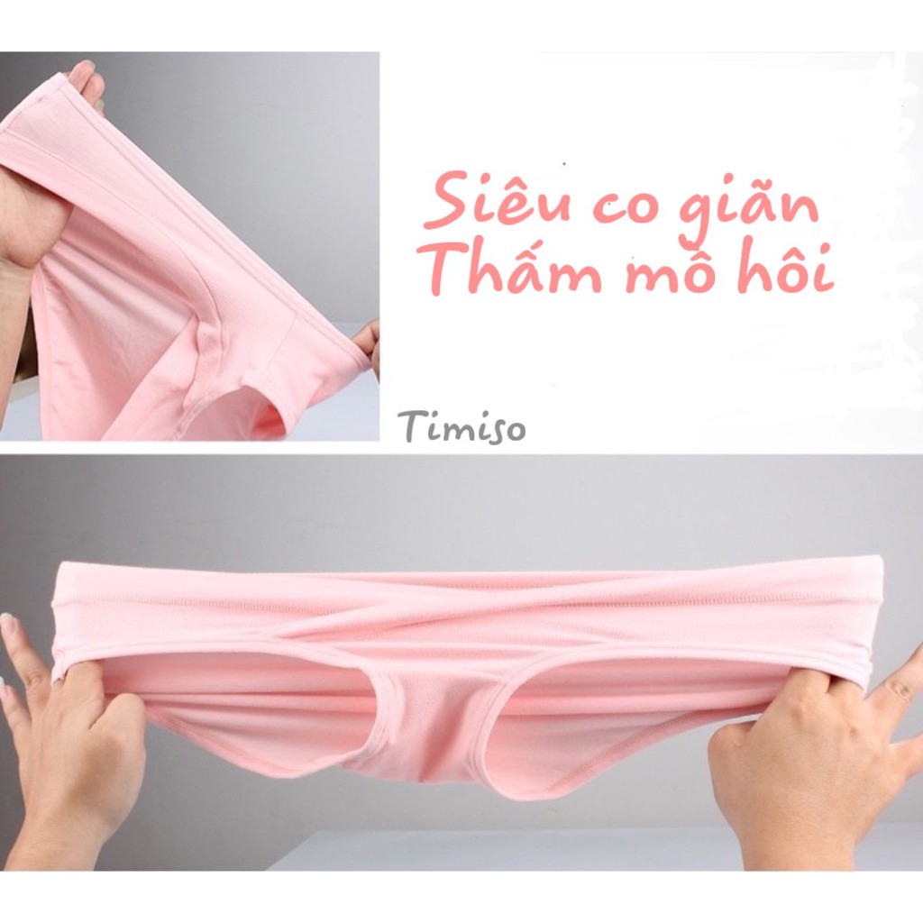 Quần lót bầu cạp chéo chất cotton siêu co giãn mềm đẹp có túi zip QL9005