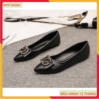 giày búp bê ❤FREESHIP❤ giày nữ đế bằng mũi nhọn da cao cấp siêu mềm SM.NO-GC