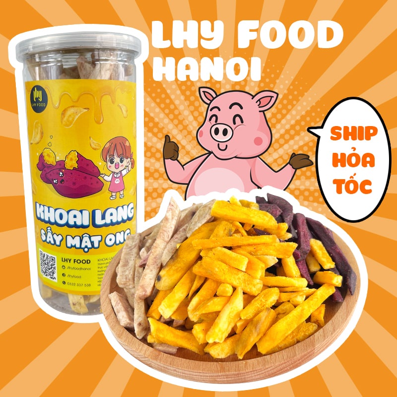 Khoai sấy mix 3 vị 300g🍟FREESHIP🍟LhyFood đồ ăn vặt Hà Nội vừa ngon vừa rẻ