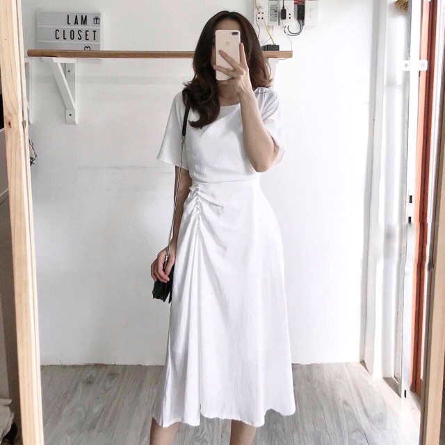 Đầm xoè nhún eo chuổi | BigBuy360 - bigbuy360.vn