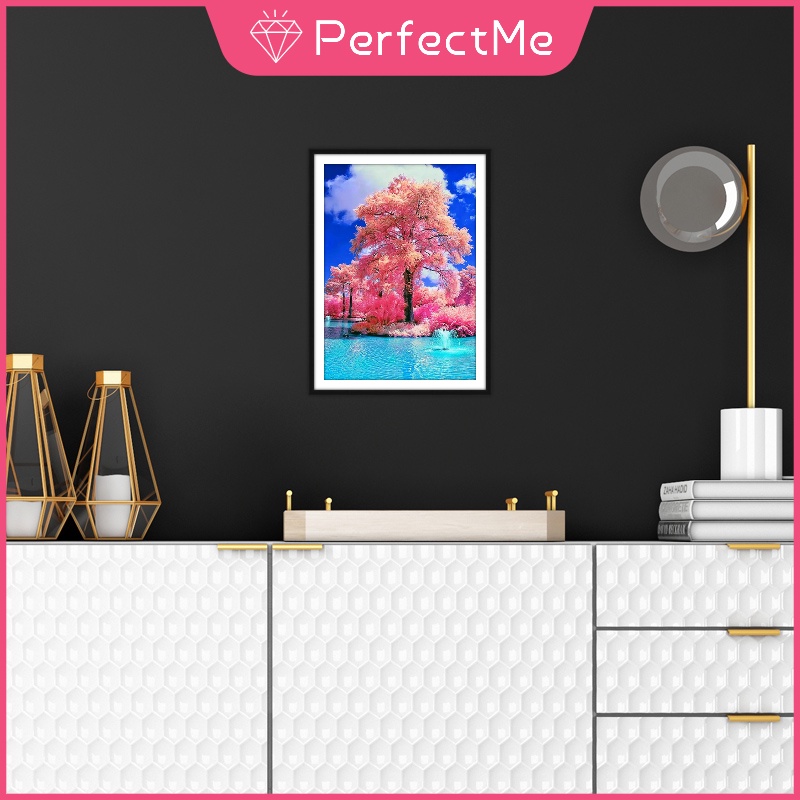 Bộ tranh đính đá 5d họa tiết phong cảnh độc đáo DIY dùng trang trí nhà cửa