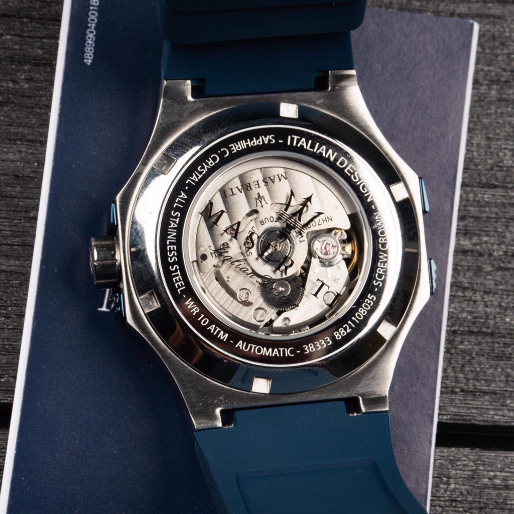 ĐỒNG HỒ NAM MASERATI POTENZA AUTOMATIC BLUE/SILVER WATCH
