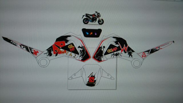 Tem rời xe MSX đặt in