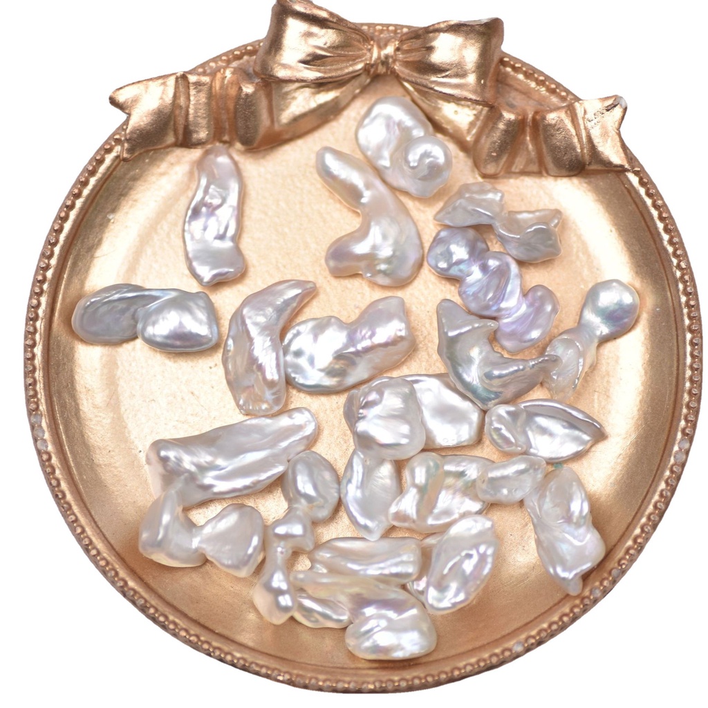 Bộ 5 Hạt Ngọc Trai Tự Nhiên 24-26mm Dùng Làm Đồ Trang Sức Thủ Công