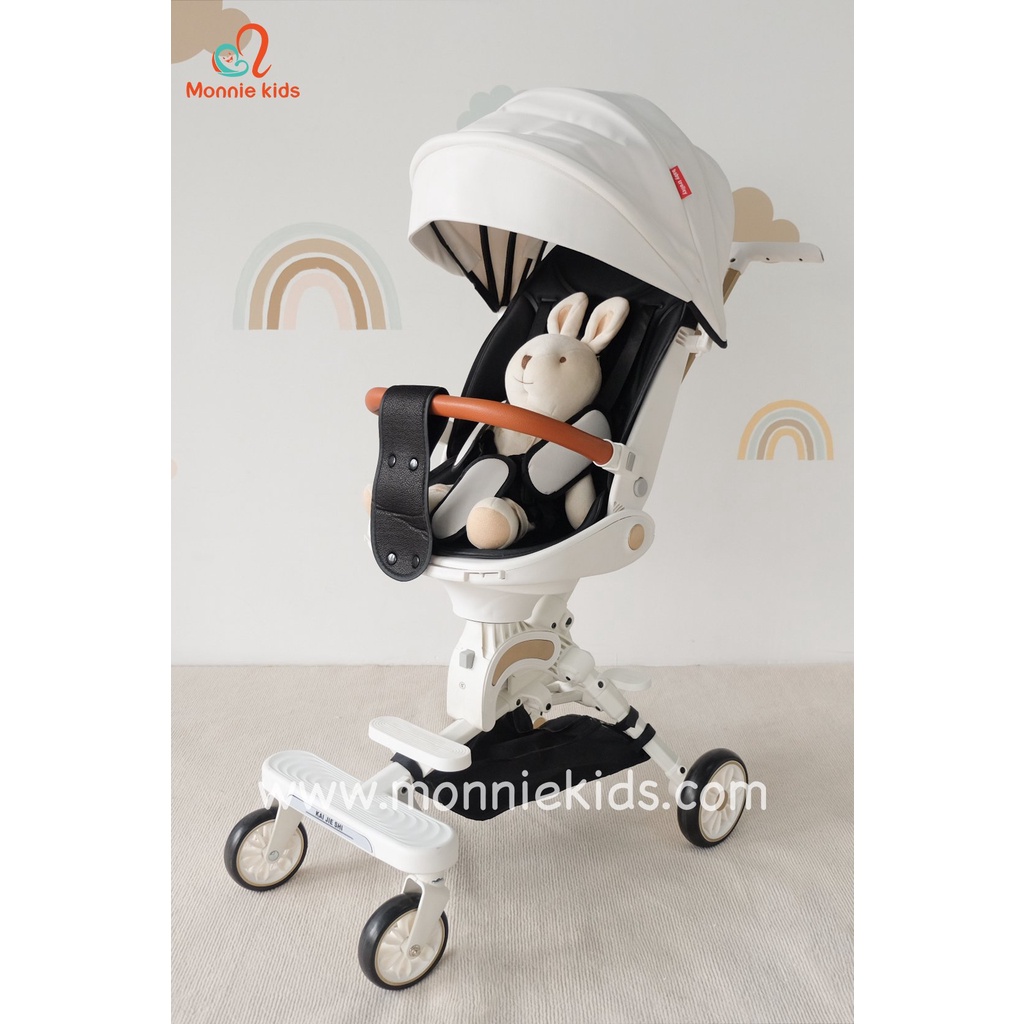 Xe đẩy gấp gọn 2 chiều cho bé Monmon 360 độ, xe đẩy du lịch đa năng siêu nhẹ - Monnie Kids