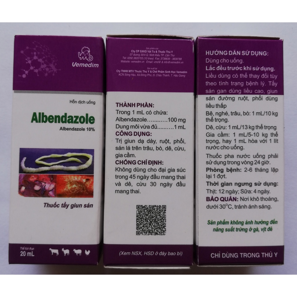 Albendazole 20ml và Bát ăn dùng cho chó, mèo
