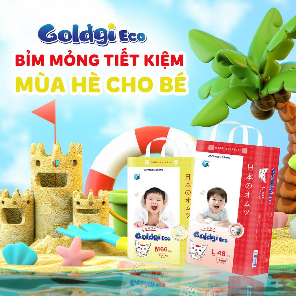 Tã bỉm Goldgi Eco mới 2023 Nhật Bản đủ size NB86/S76/M66/L56/M54/L48/XL44/XXL32 - Childs Day