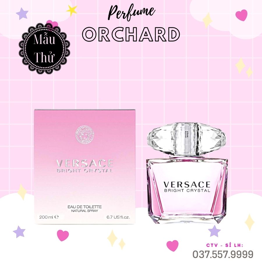Nước Hoa Versace nữ chính hãng, Nước hoa Versace Bright Crystal EDT 10ML