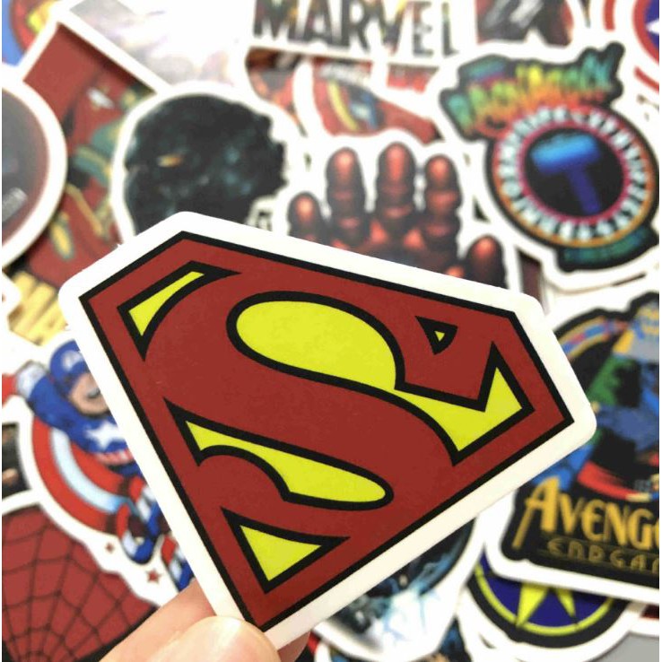 Sticker AVENGERS nhựa PVC không thấm nước, dán nón bảo hiểm, laptop, điện thoại, Vali, xe,  Cực COOL #3