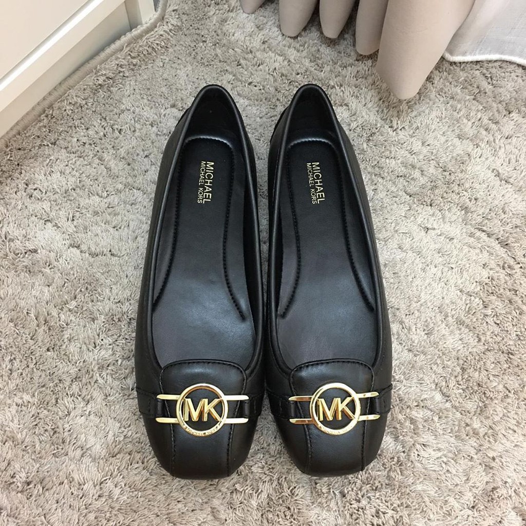 Giày Michael Kors Tracee Leather Black (Da mềm)