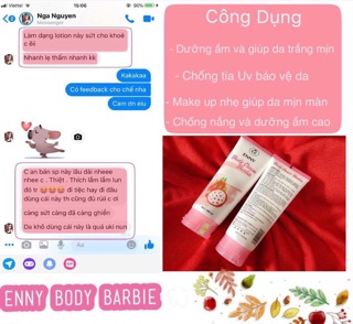 Combo tắm trắng Enny barbie