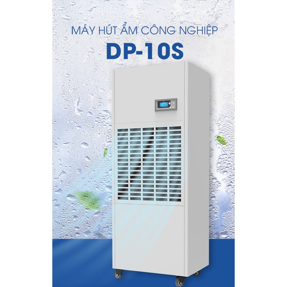 Máy hút ẩm công nghiệp Dorosin DP-10S công suất 240 lít/ngày tặng đồng hồ đo nhiệt độ, độ ẩm HTC-01