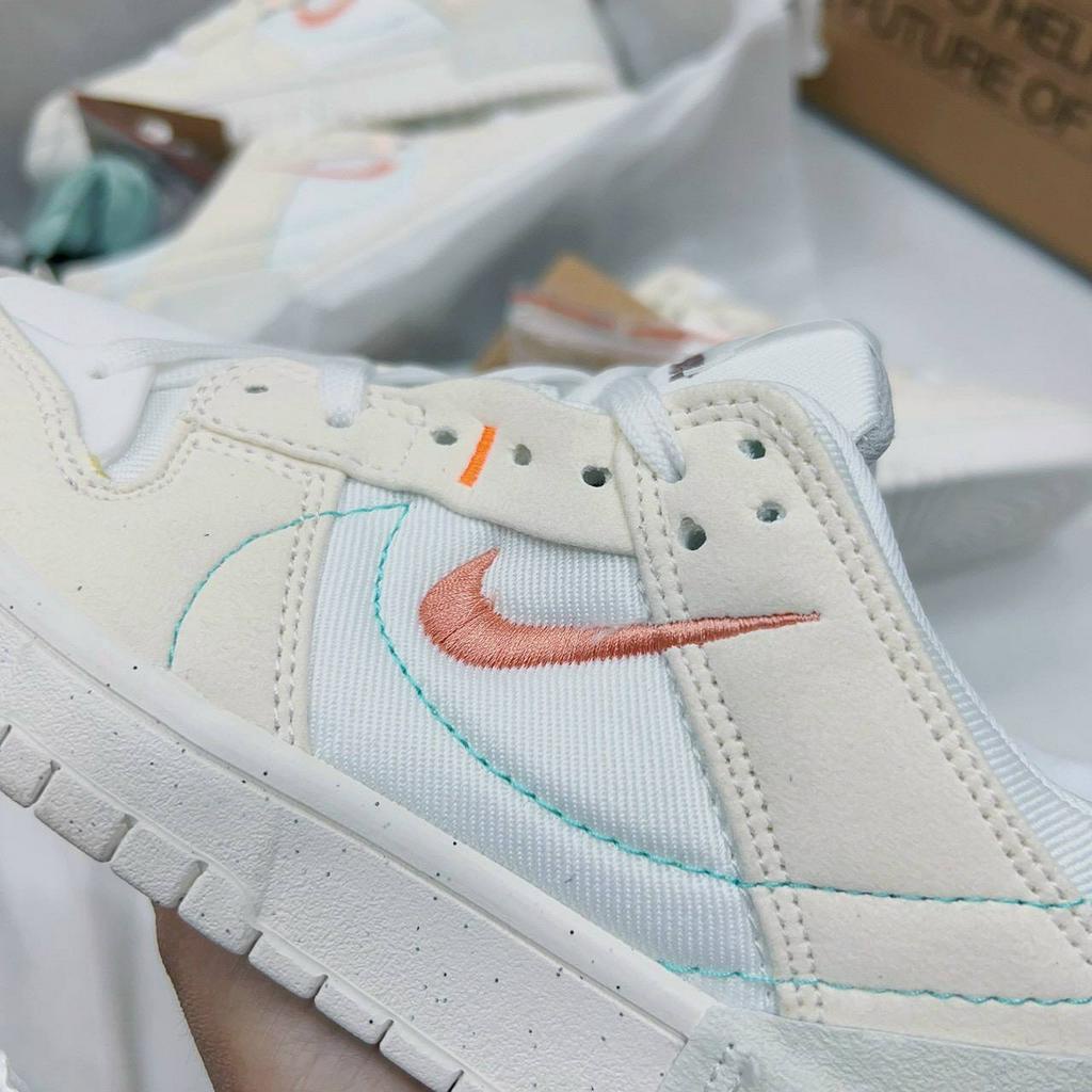 Giày SB Dunk Low Disrupt 2 Pale Ivory màu kem - Bản cao cấp Fullbox và phụ kiện