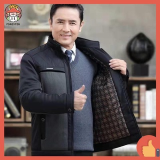 Áo khoác nam ấm trung niên，Áo sơ mi nam trung niên