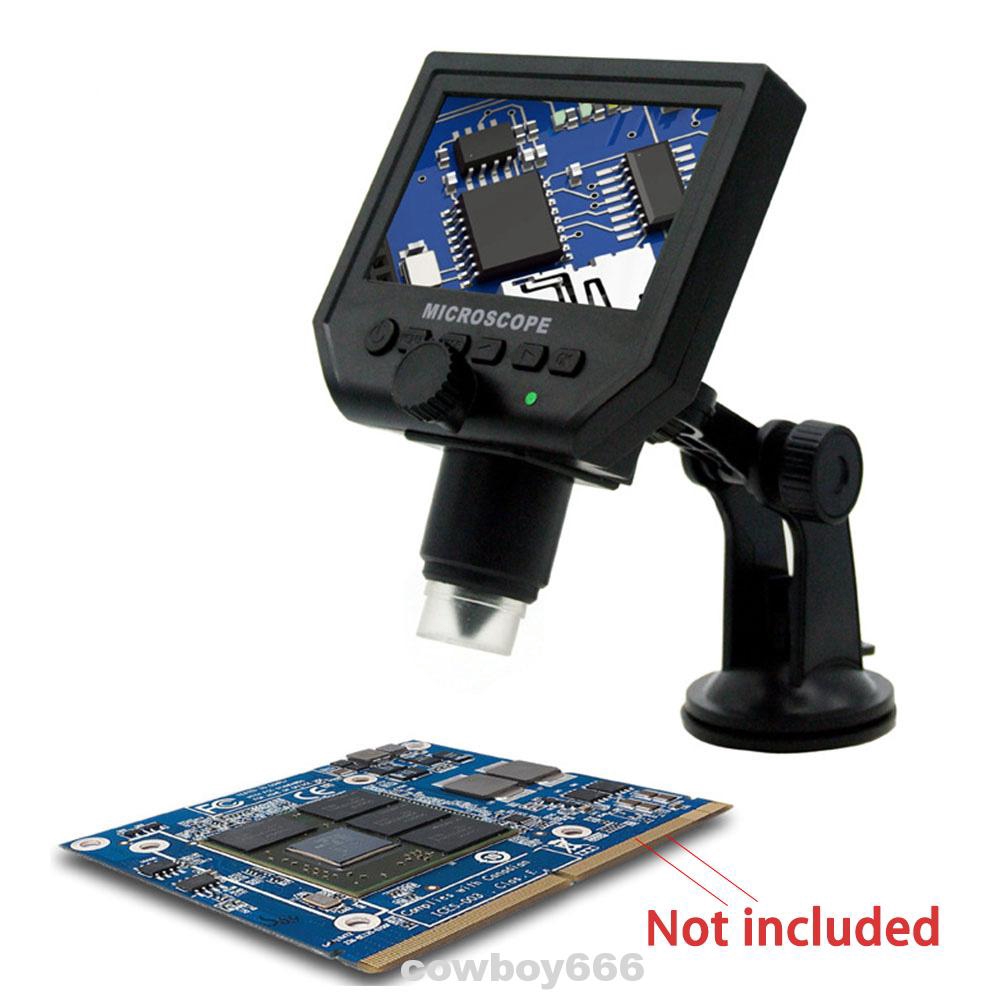 Microscope Digital 1-600X Adjustable Continuous Durable Magnifier Portable Stand