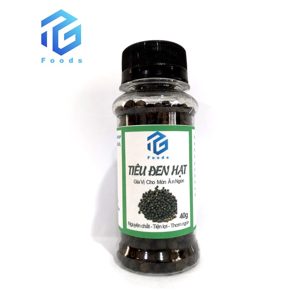 Tiêu Đen Hạt Phú Quốc 40g TG FOODS, Làm Gia Vị Cho Các Món Ăn