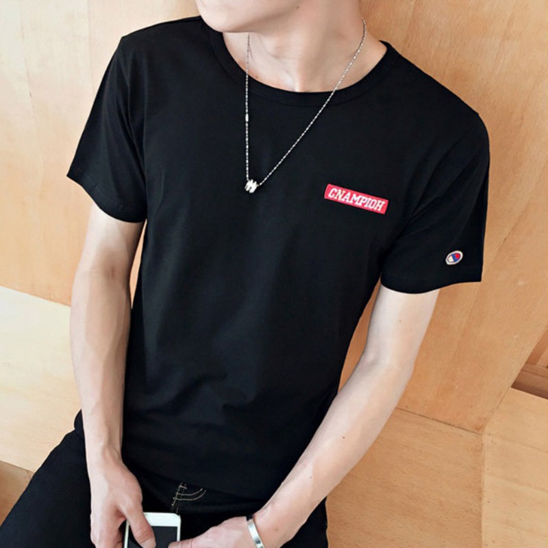 Áo thun ngắn tay thêu chữ cho nam | BigBuy360 - bigbuy360.vn