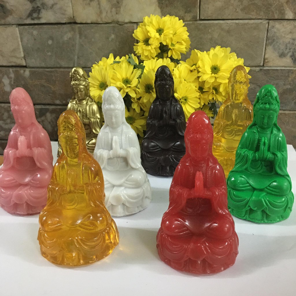 Tượng Phật Quan Âm - Tượng quan âm- quan âm bồ tát đủ màu cao 13.5  cm chỉ 99k  mang bình an cho mọi người