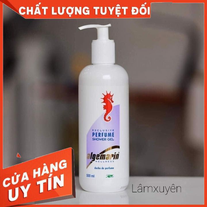 Sữa Tắm Cá Ngựa Algemarin Perfume 500ml Của Đức   mùi thươm ngọt dịu ,nuôi dưỡng làn da trắng sáng ,mịn màng