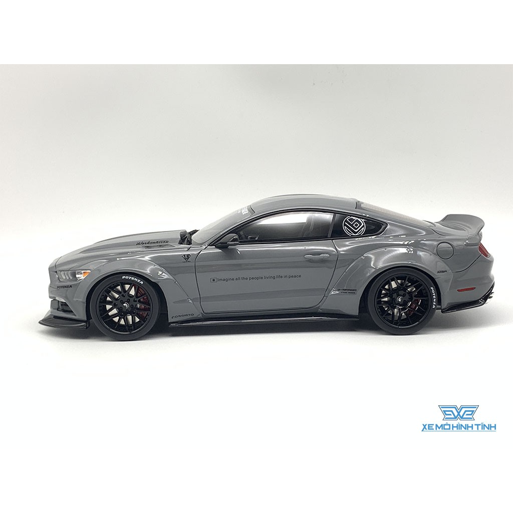 Xe Mô Hình Ford Mustang Liberty Works 1:18 GTSpirit ( Xám )