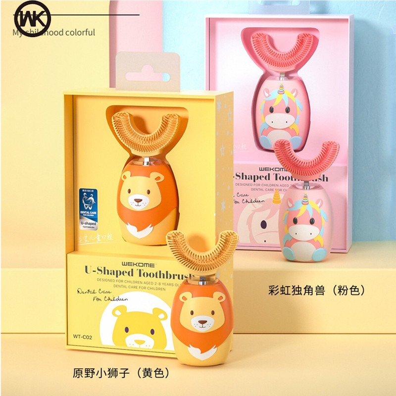 Bàn Chải Đánh Răng Wekome WT C02 Hình Chữ U tích hợp pin chống nước IPX7 chống va đập quay 360 độ mền mại làm sạch răng