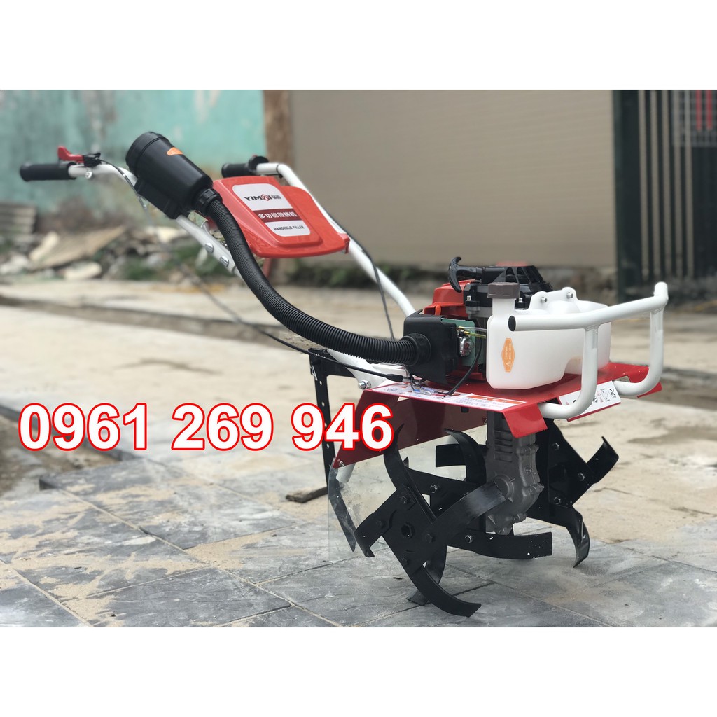 Máy xới đất cầm tay làm vườn YM-680 công suất 2.2kw xới sâu 20cm động cơ 2 thì