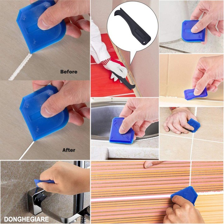 Bộ dụng cụ miết keo silicon xây dựng ⚡️FREESHIP⚡️ Dụng cụ vuốt keo silicone đa năng