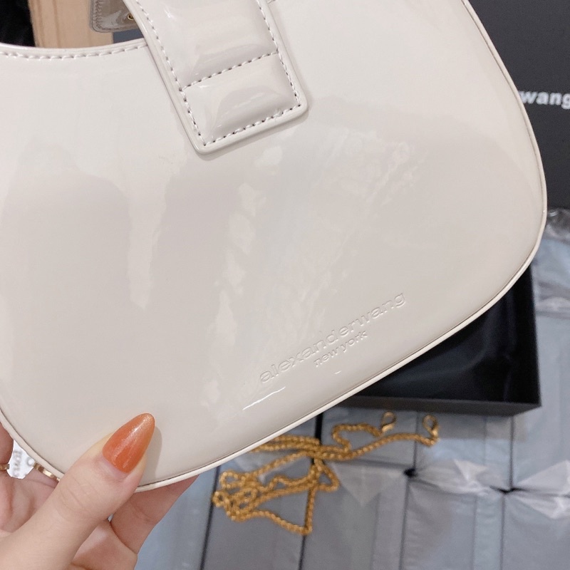 Túi W kẹp nách da bóng size 21cm fullbox