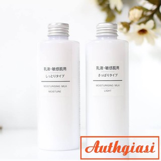 Sữa dưỡng Muji Moisturising Milk Light \ Moisture \ High Moisture Nhật 200ml