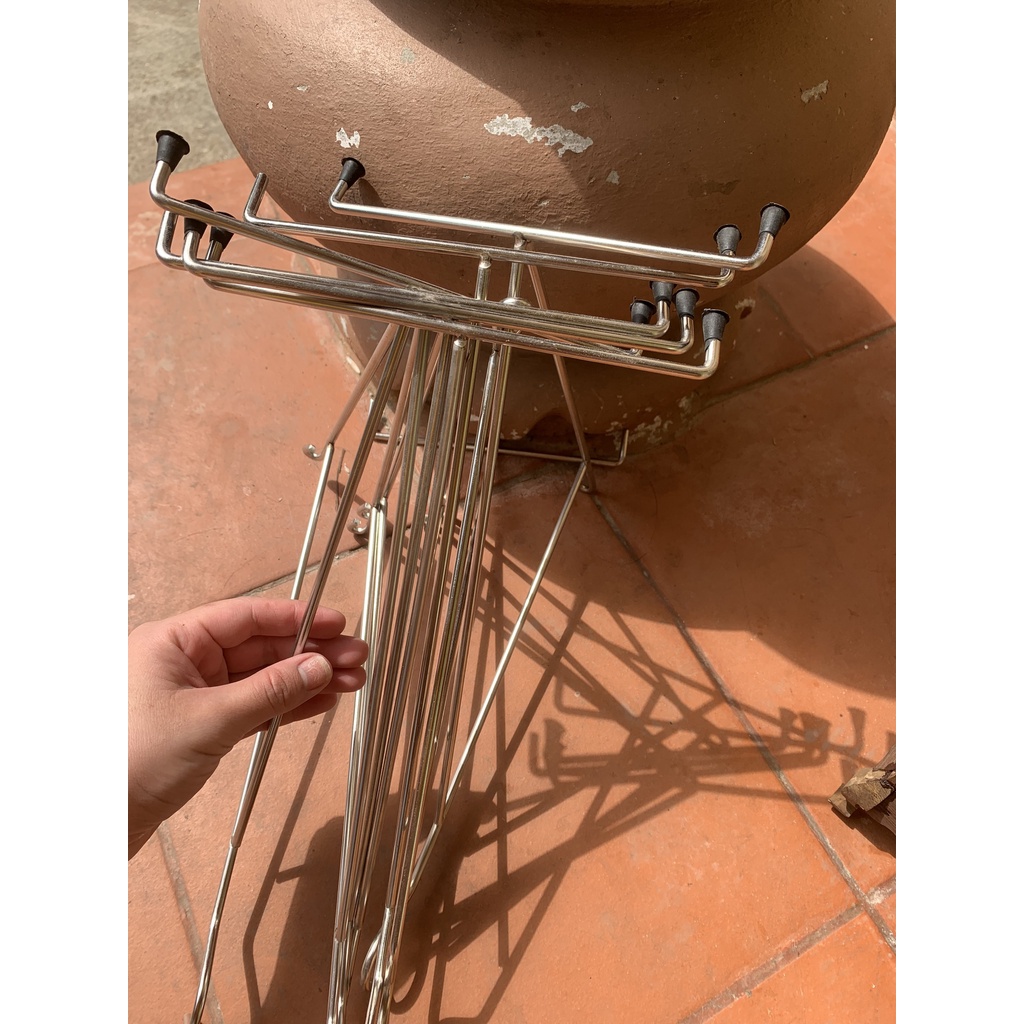Móc gắn tường treo lồng chim chất liệu inox dày siêu bền