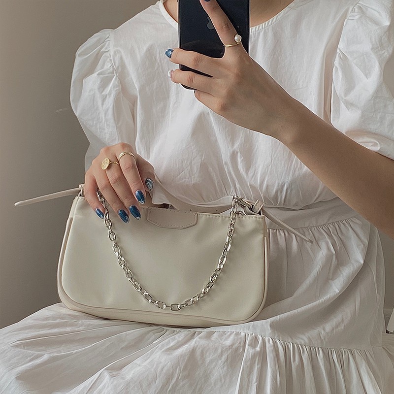 Túi xách đeo vai màu trơn đơn giản thời trang cho nữ IELGY