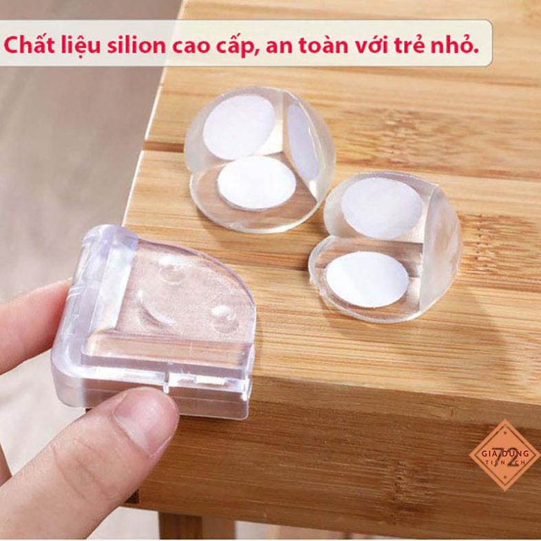 Miếng Bịt Góc Bàn Bọc Góc Bàn Bo Tròn Bọc Cạnh Bàn Hình Trái Tim Kèm Băng Dính