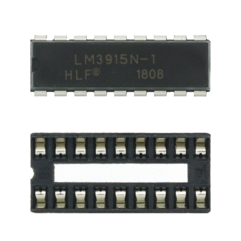 Bộ Phân Tích Quang Phổ 10 LED Lm3915 DC 9V-12V Chuyên Dụng Dành Cho Phòng Thí Nghiệm