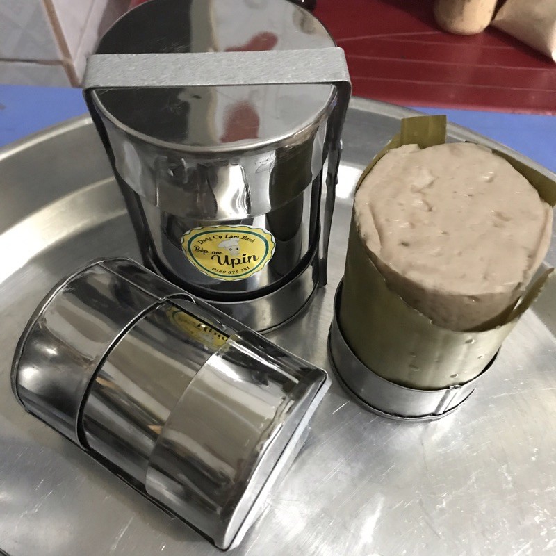 Khuôn giò thủ, giò xào, giò lụa tim tròn loại inox cao cấp