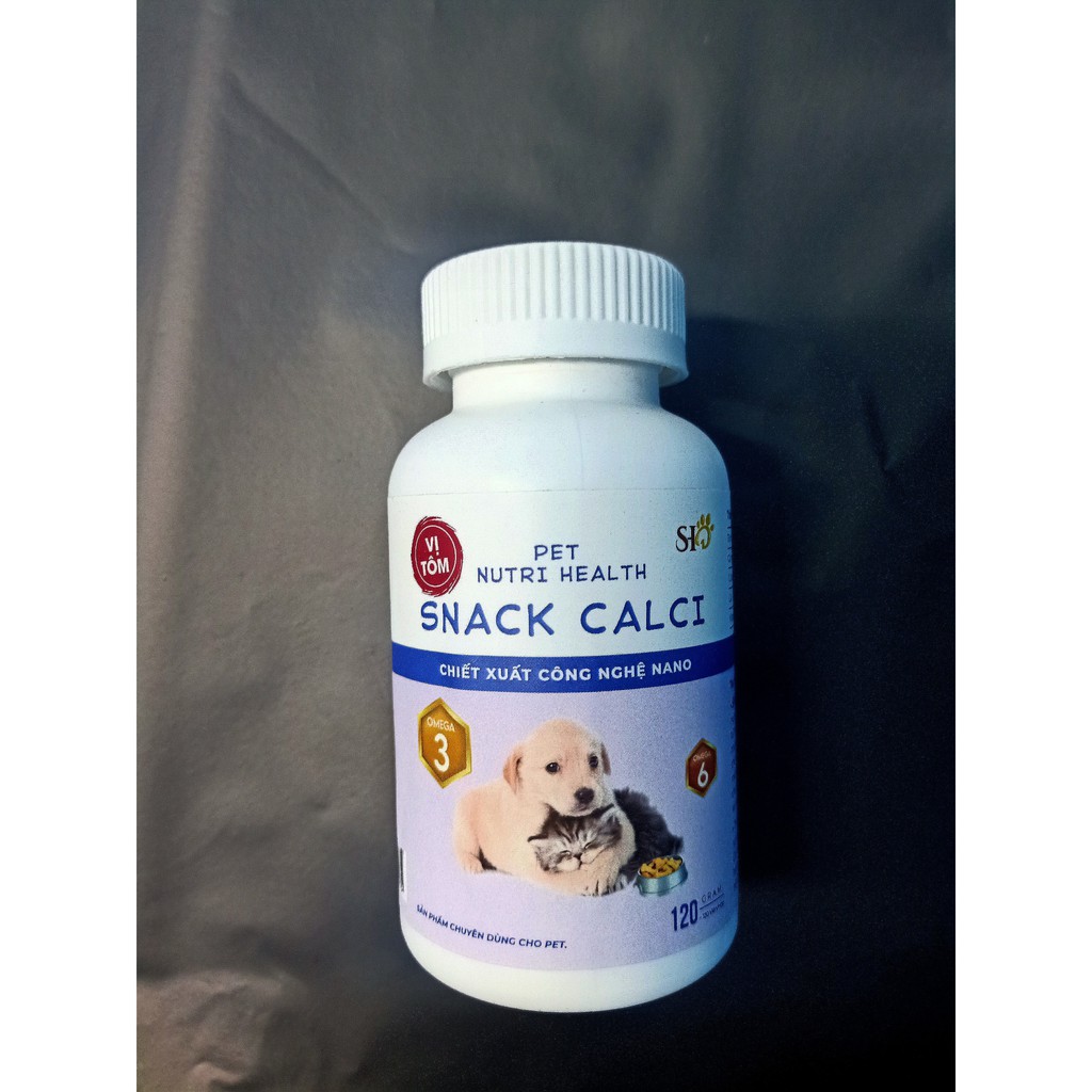 Canxi Snack Calci dành cho cho thú cưng [ hộp 120 viên ]