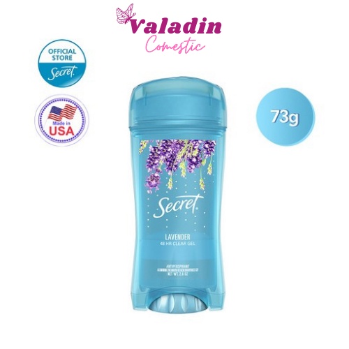 Lăn khử mùi nữ dạng gel Secret Clear Gel Deodorant 73g