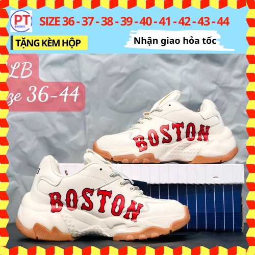(TẶNG KÈM HỘP+VỚ) Giày Thể Thao Sneaker Nam Nữ Cặp Đôi couple 𝗠.𝗟.𝗕 PT124 màu Trắng Kem Đế Tách Mang ÊM CHÂN