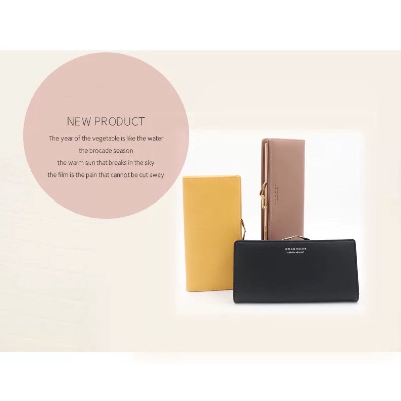 Ví nữ dài cao cấp khóa bấm đẹp thời trang nhiều ngăn cầm tay ROSE V38