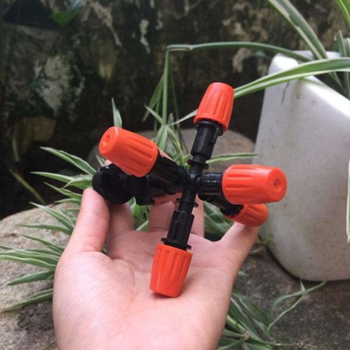 Béc Phun Sương 5 Hướng Tưới Lan, Cây Cảnh - độ bền cao, phun sương hạt mịn, hàng do cty Việt Nam sản xuất