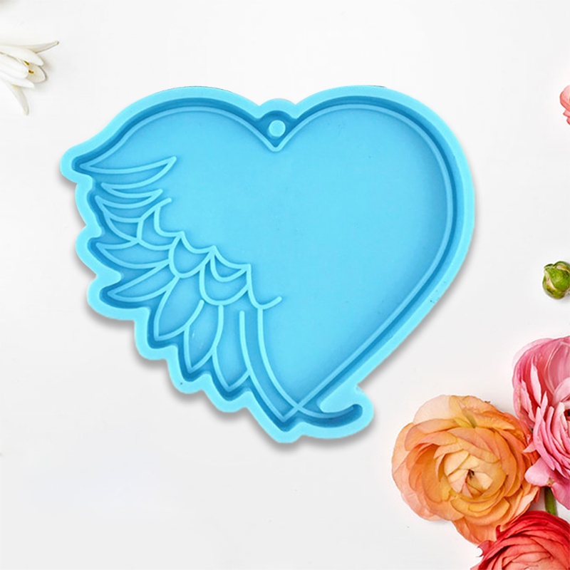 Khuôn Làm Trang Sức Hình Trái Tim Bằng Nhựa Resin