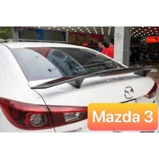 Đuôi gió Cánh lướt gió Mazda 3 có Đèn, dáng Thể thao - Mộc