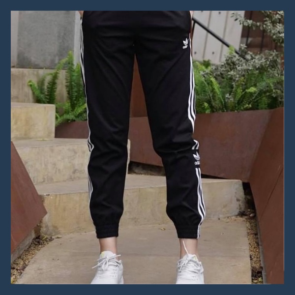 [Free Ship] QUẦN THỂ THAO NỮ adidasss BO GẤU chất thun Umi 3 sọc có túi chữ thêu - Quần jogger nữ dài có túi co giãn