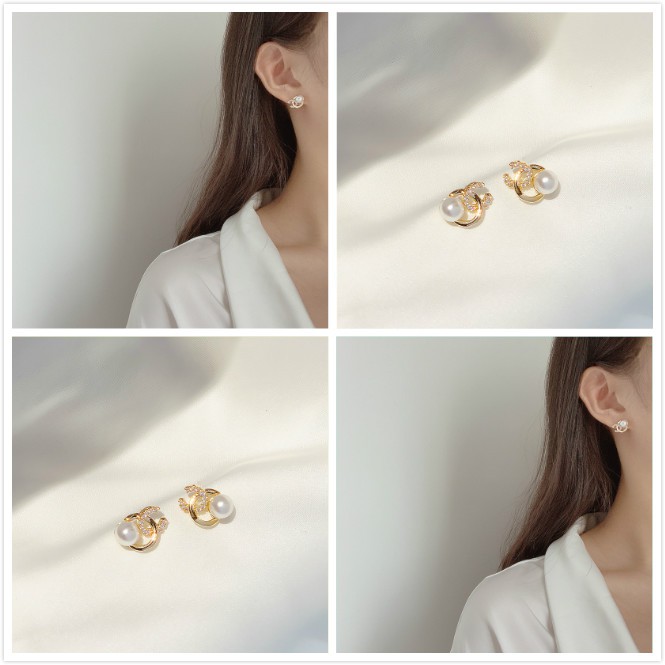 Đôi bông tai kiểu dáng đơn giản thời trang phong cách Hàn Quốc cho nữ
