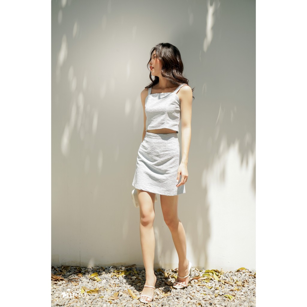 Áo kiểu nữ Méo shop dáng croptop hai dây Doris