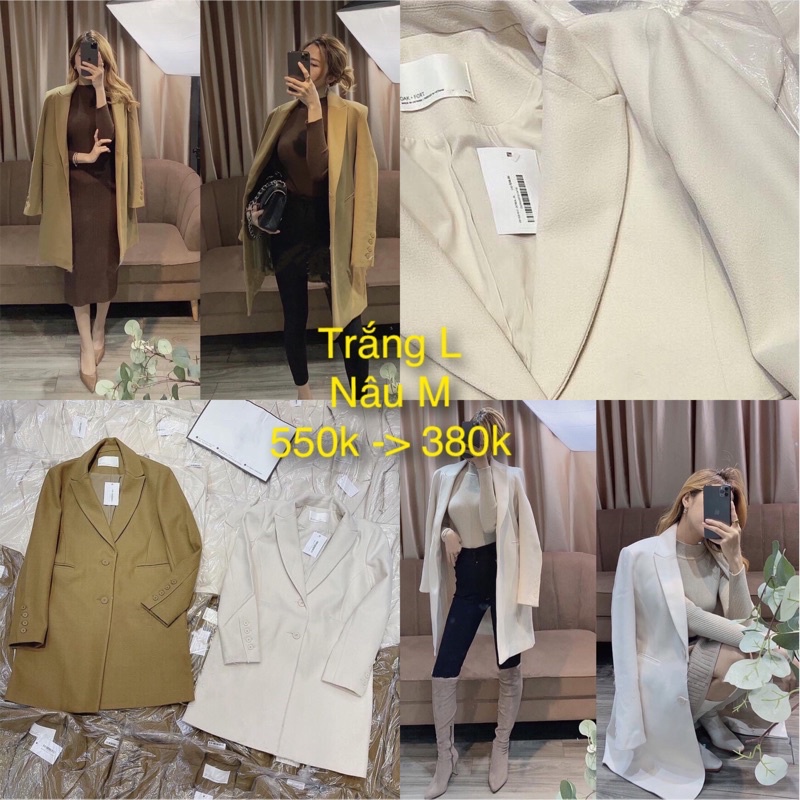 Áo dạ dài 2 màu 550k -> 380k