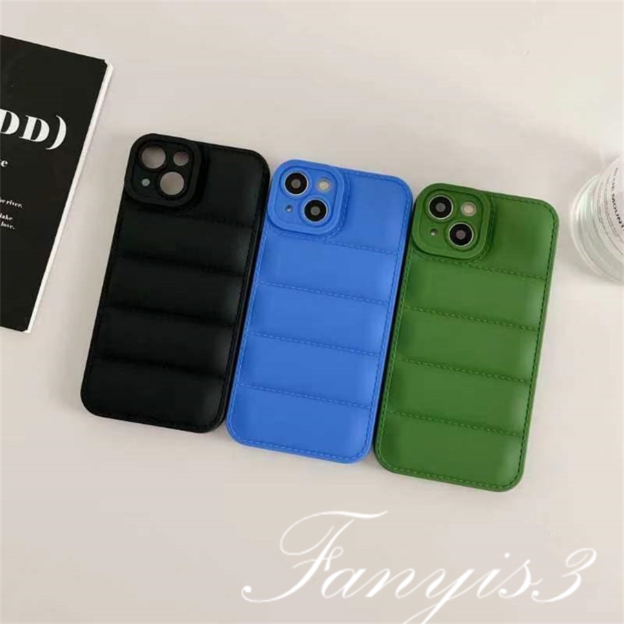 Compatible For iPhone 14 13 12 11 Pro Max X XR Xs Max 8 7 Plus SE 2020 Simple Solid Color Air Cushion Phone Case TPU Soft Protective Cover