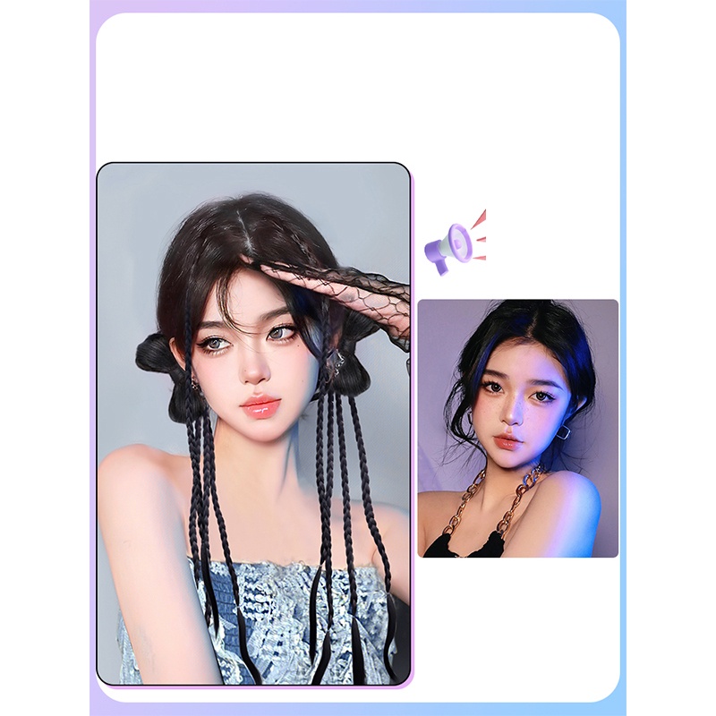 Tóc Giả Thắt Bím Kiểu Thắt Bím